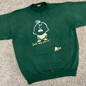 Distressed Vintage Attitude Dude Sweatshirt Don't Mess With Me 90s Common Thread